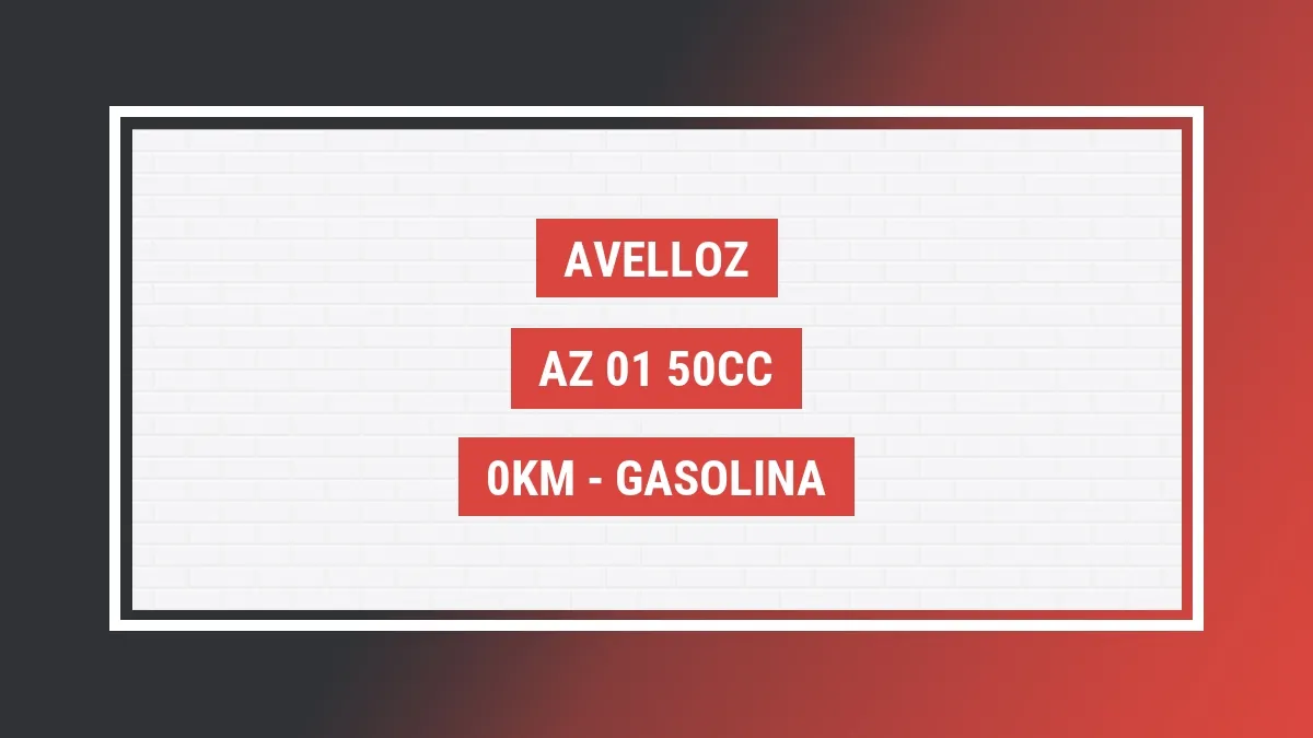 Imagem ilustrativa Avelloz Az 01 50cc 0km