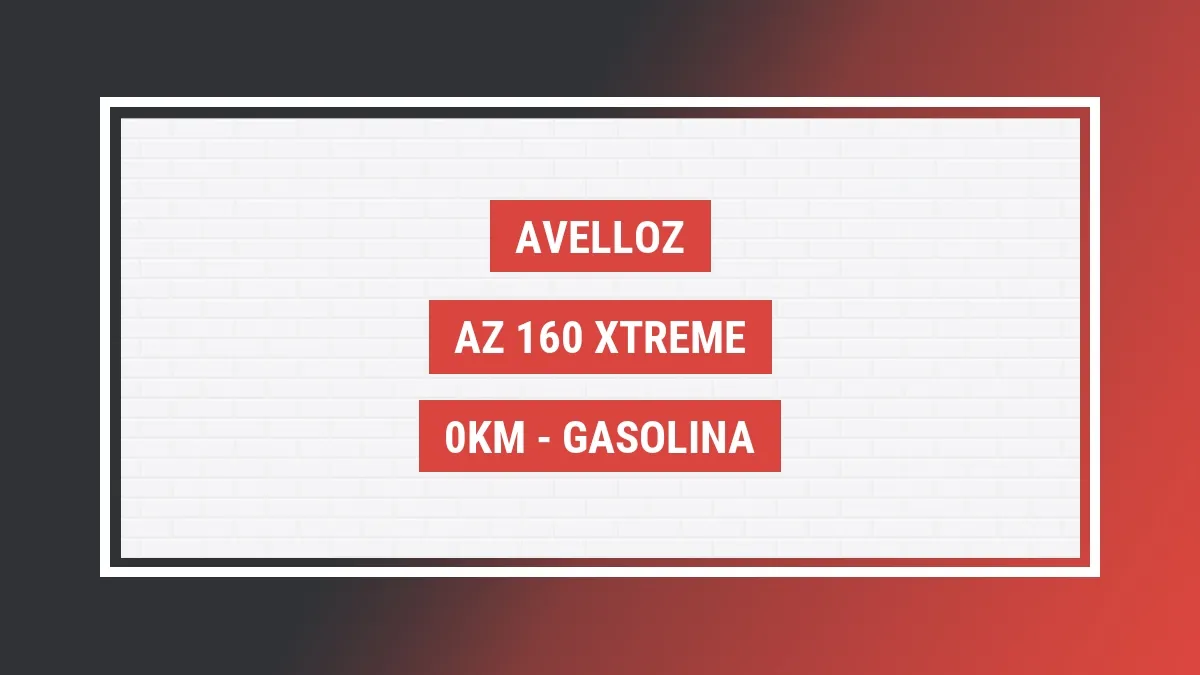 Imagem ilustrativa Avelloz Az 160 Xtreme 0km