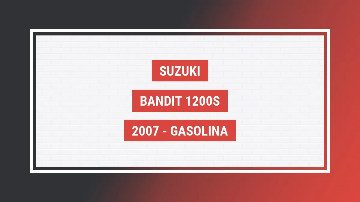Imagem ilustrativa Suzuki Bandit 1200s 2007