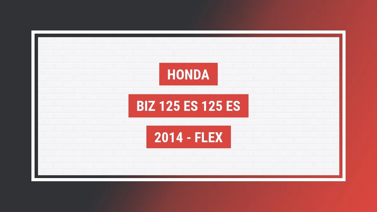 Imagem ilustrativa Honda Biz 125 Es 125 Es 2014