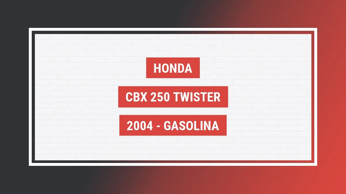Imagem ilustrativa Honda Cbx 250 Twister 2004