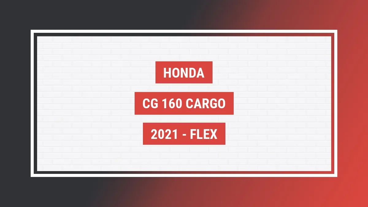 Imagem ilustrativa Honda Cg 160 Cargo 2021