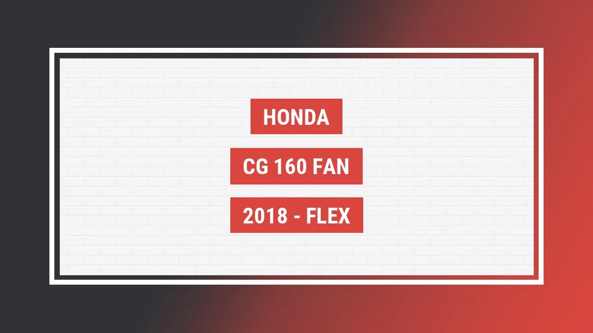 Imagem ilustrativa Honda Cg 160 Fan 2018