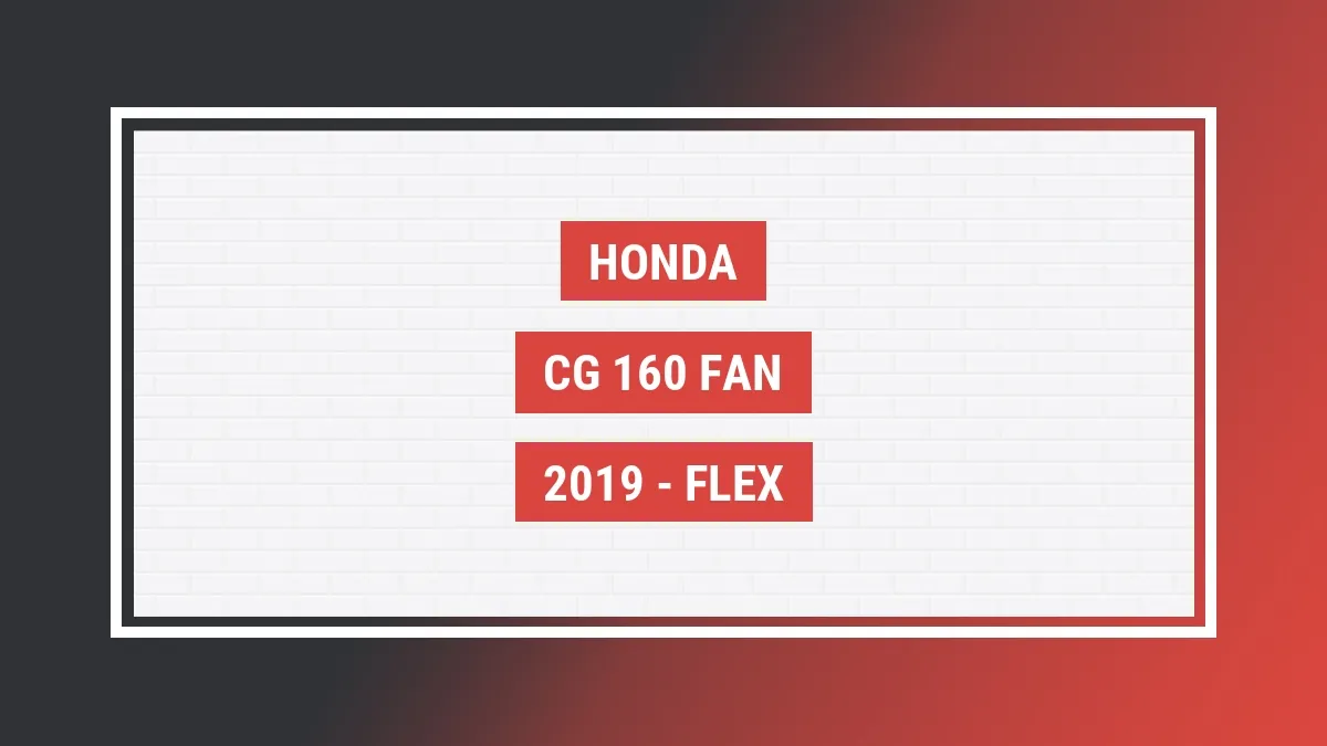 Imagem ilustrativa Honda Cg 160 Fan 2019