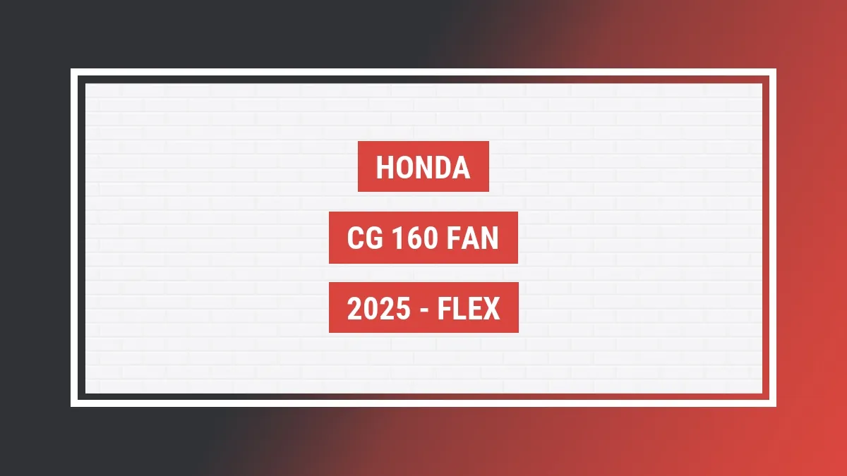 Imagem ilustrativa Honda Cg 160 Fan 2025