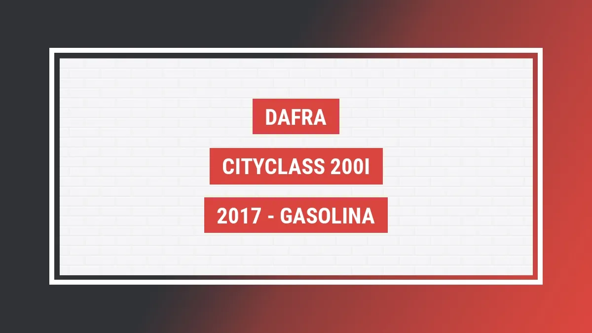 Imagem ilustrativa Dafra Cityclass 200i 2017