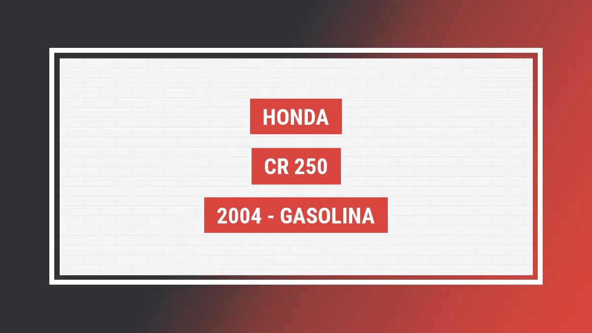 Imagem ilustrativa Honda Cr 250 2004