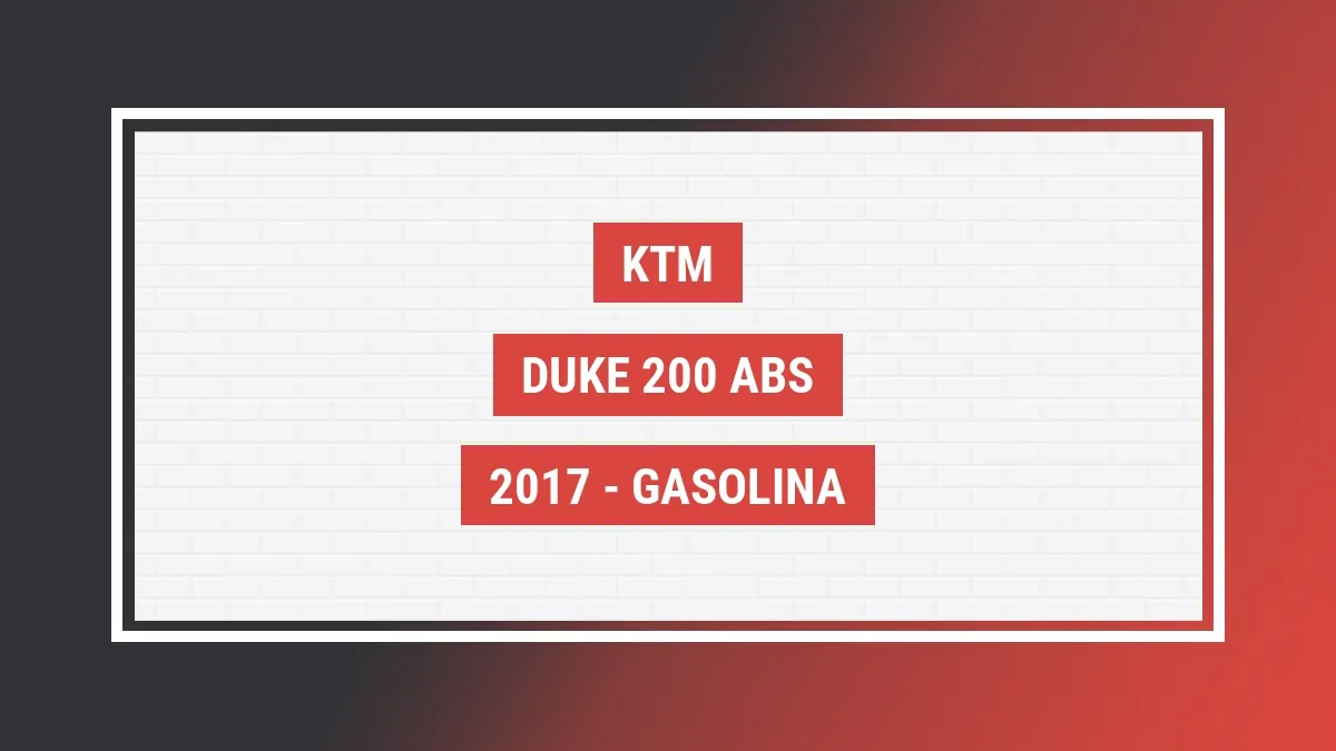 Imagem ilustrativa Ktm Duke 200 abs 2017