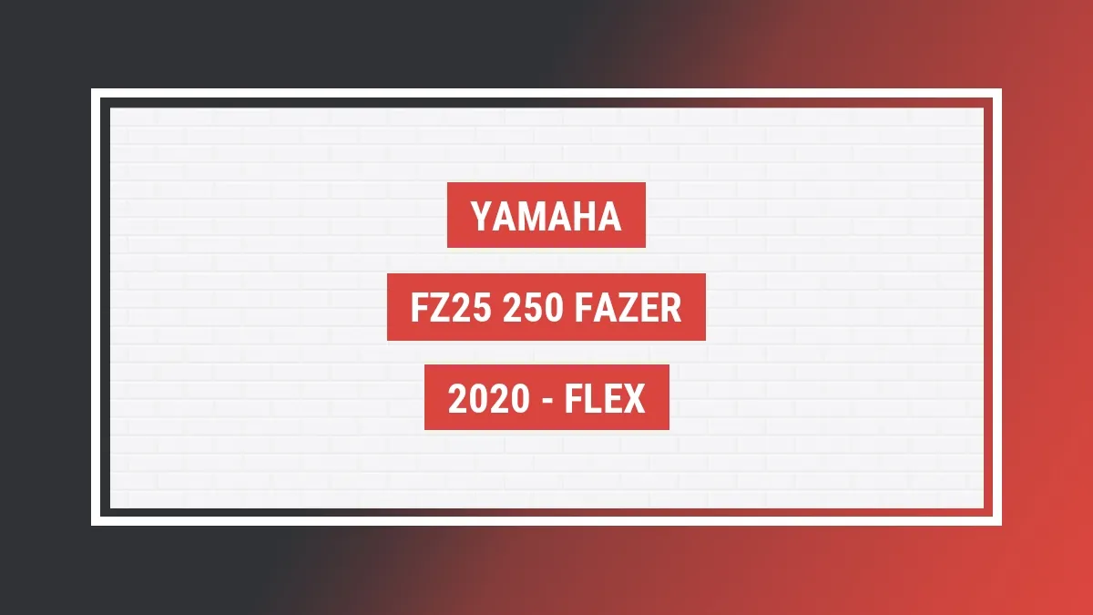 Imagem ilustrativa Yamaha Fz25 250 Fazer 2020