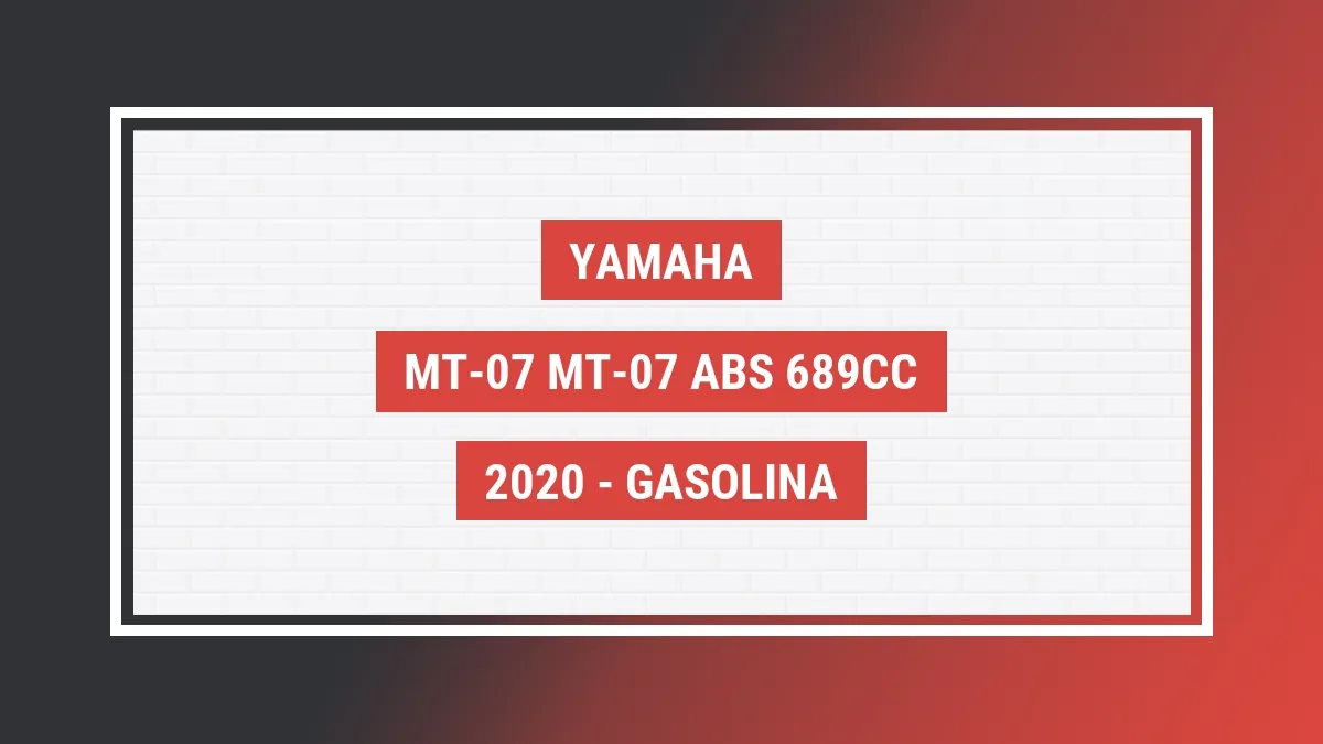 Imagem ilustrativa Yamaha Mt-07 mt-07 Abs 689cc 2020