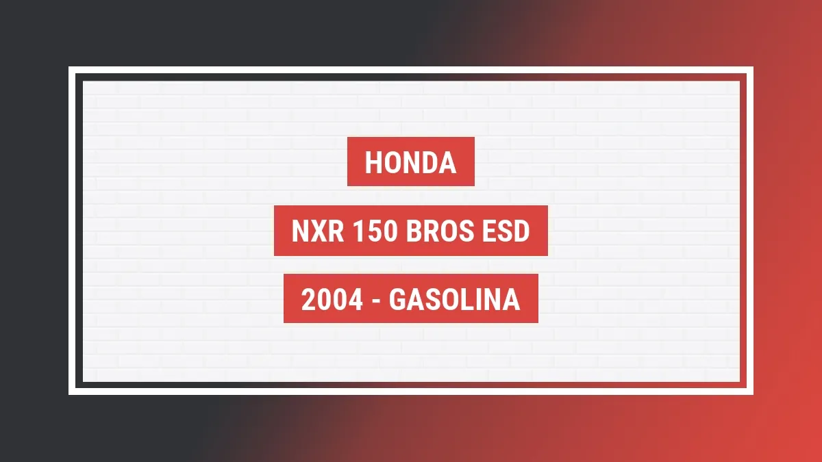 Imagem ilustrativa Honda Nxr 150 Bros Esd 2004