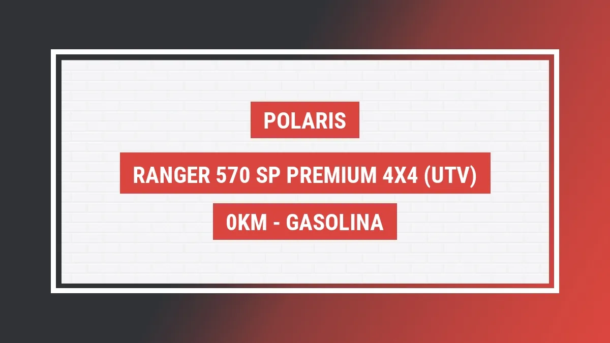 Imagem ilustrativa Polaris Ranger 570 Sp Premium 4x4 (utv) 0km