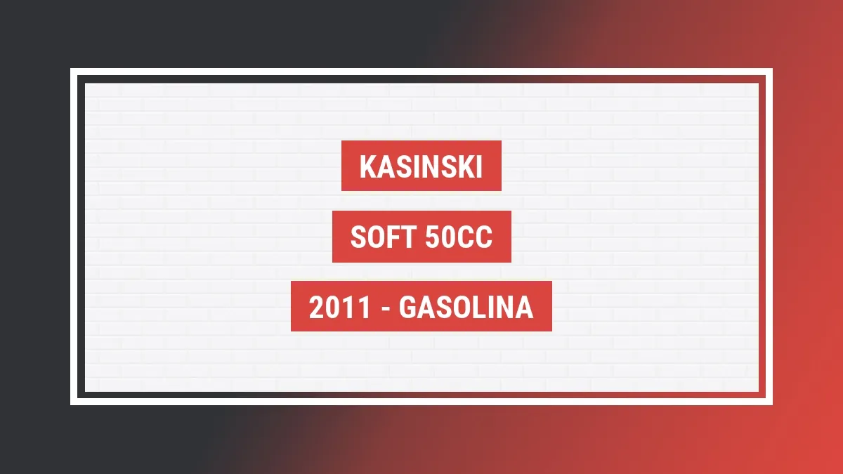Imagem ilustrativa Kasinski Soft 50cc 2011