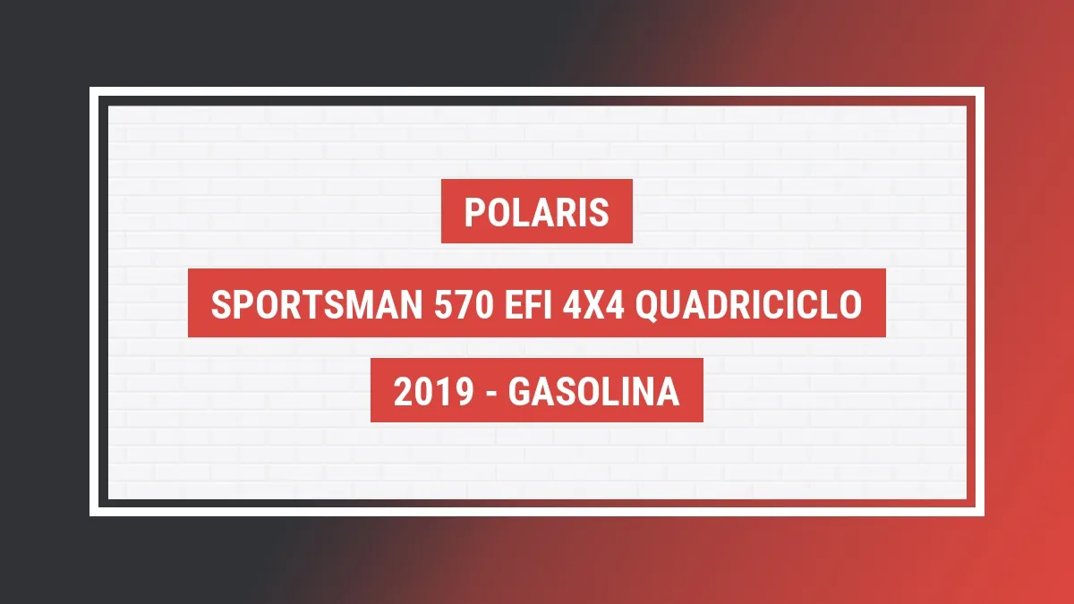 Imagem ilustrativa Polaris Sportsman 570 Efi 4x4 Quadriciclo 2019