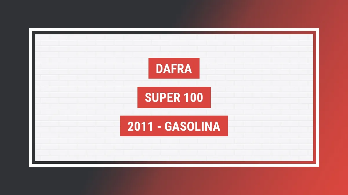 Imagem ilustrativa Dafra Super 100 2011