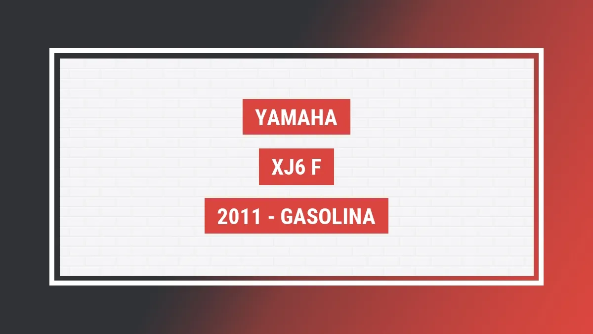 Imagem ilustrativa Yamaha Xj6 F 2011
