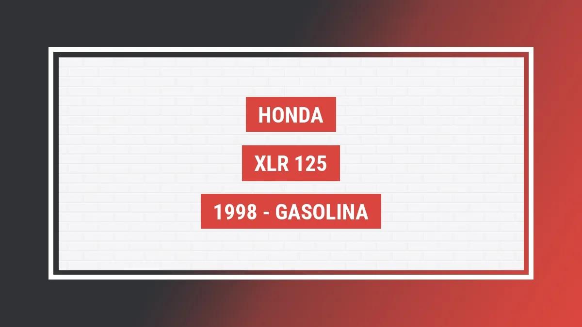 Imagem ilustrativa Honda Xlr 125 1998