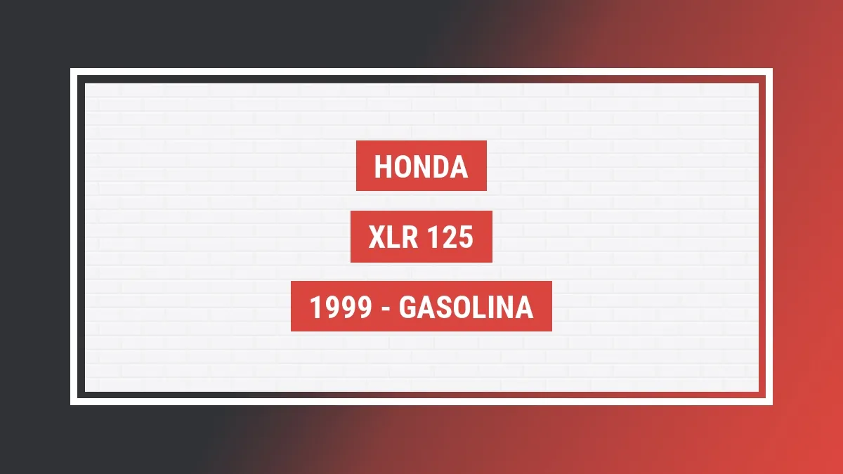 Imagem ilustrativa Honda Xlr 125 1999
