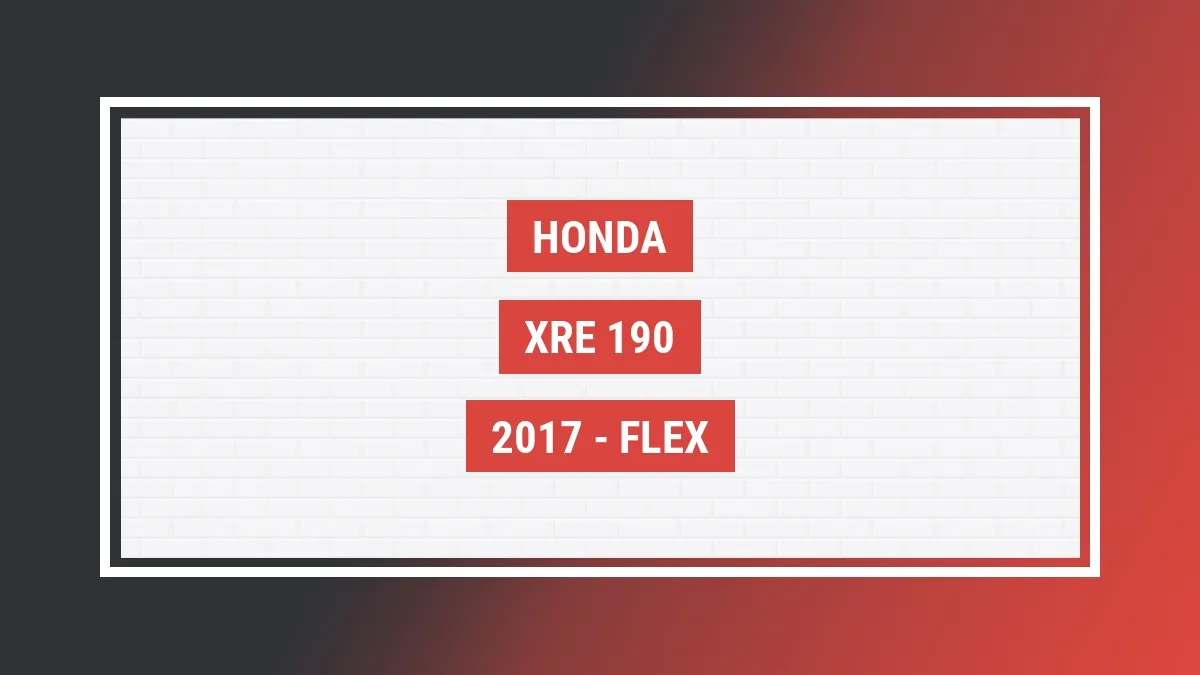Imagem ilustrativa Honda Xre 190 2017