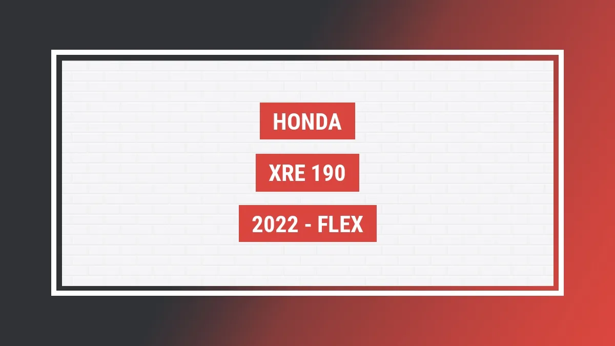 Imagem ilustrativa Honda Xre 190 2022