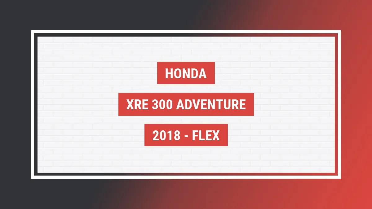 Imagem ilustrativa Honda Xre 300 Adventure 2018