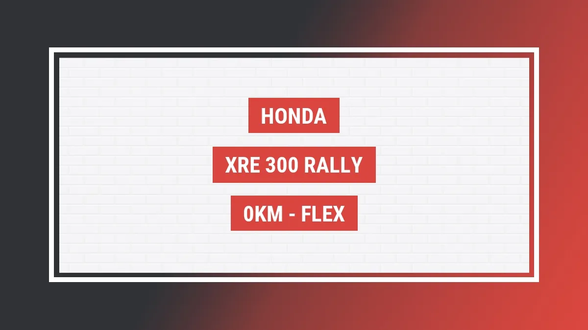 Imagem ilustrativa Honda Xre 300 Rally 0km