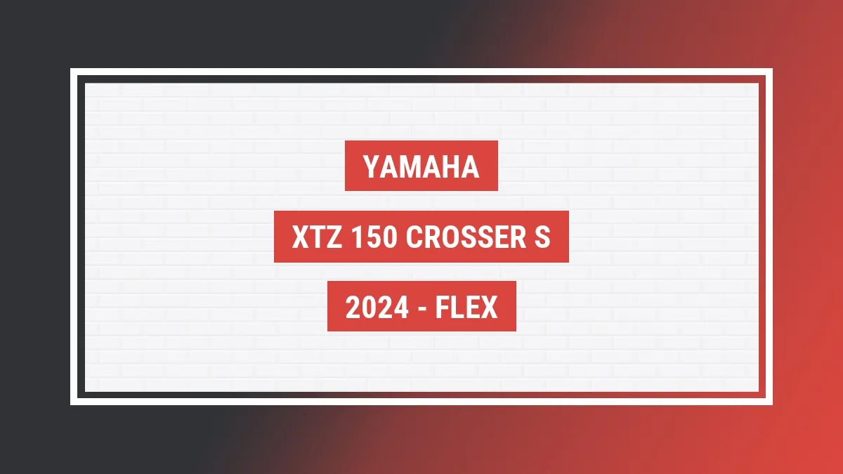Imagem ilustrativa Yamaha Xtz 150 Crosser S 2024