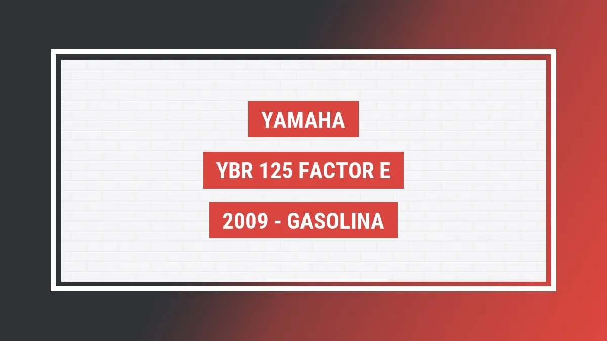 Imagem ilustrativa Yamaha Ybr 125 Factor E 2009