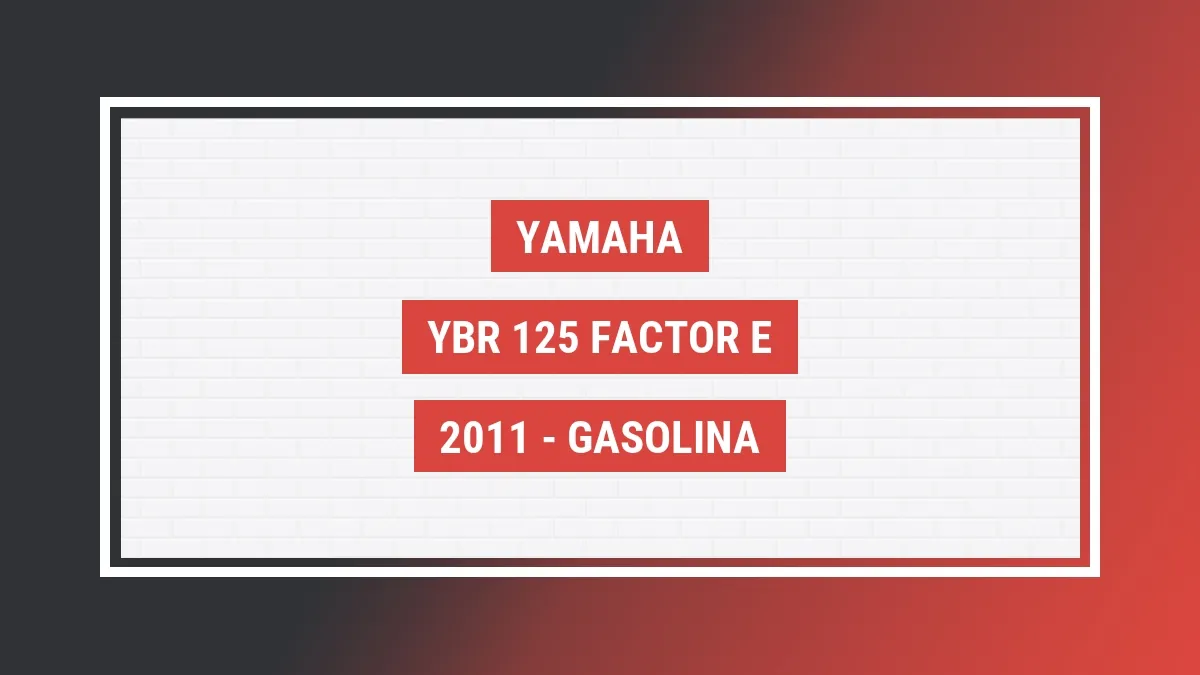 Imagem ilustrativa Yamaha Ybr 125 Factor E 2011