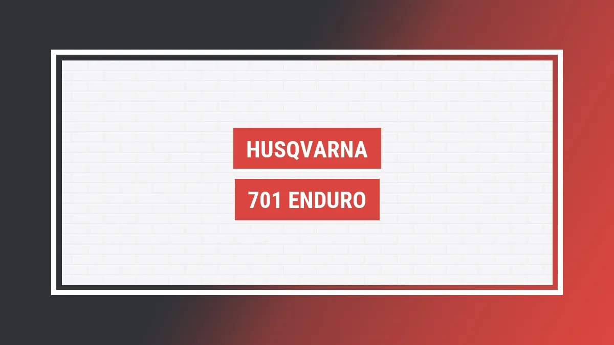 Imagem ilustrativa modelo 701 Enduro Husqvarna