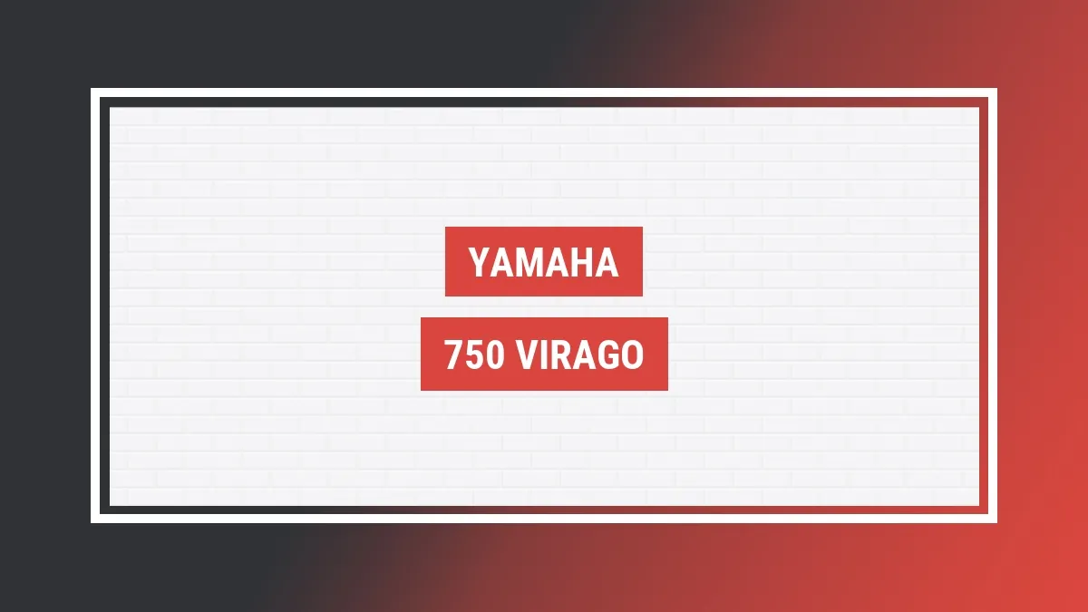 Imagem ilustrativa modelo 750 Virago Yamaha