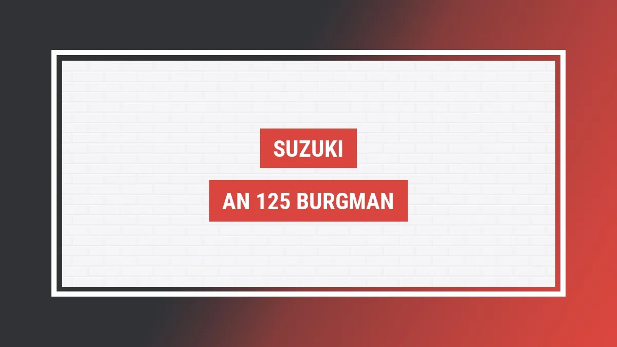 Imagem ilustrativa modelo An 125 Burgman Suzuki