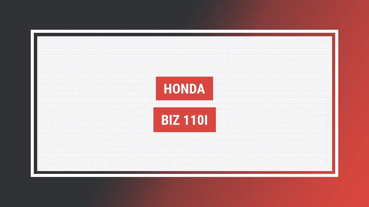 Imagem ilustrativa modelo Biz 110i Honda