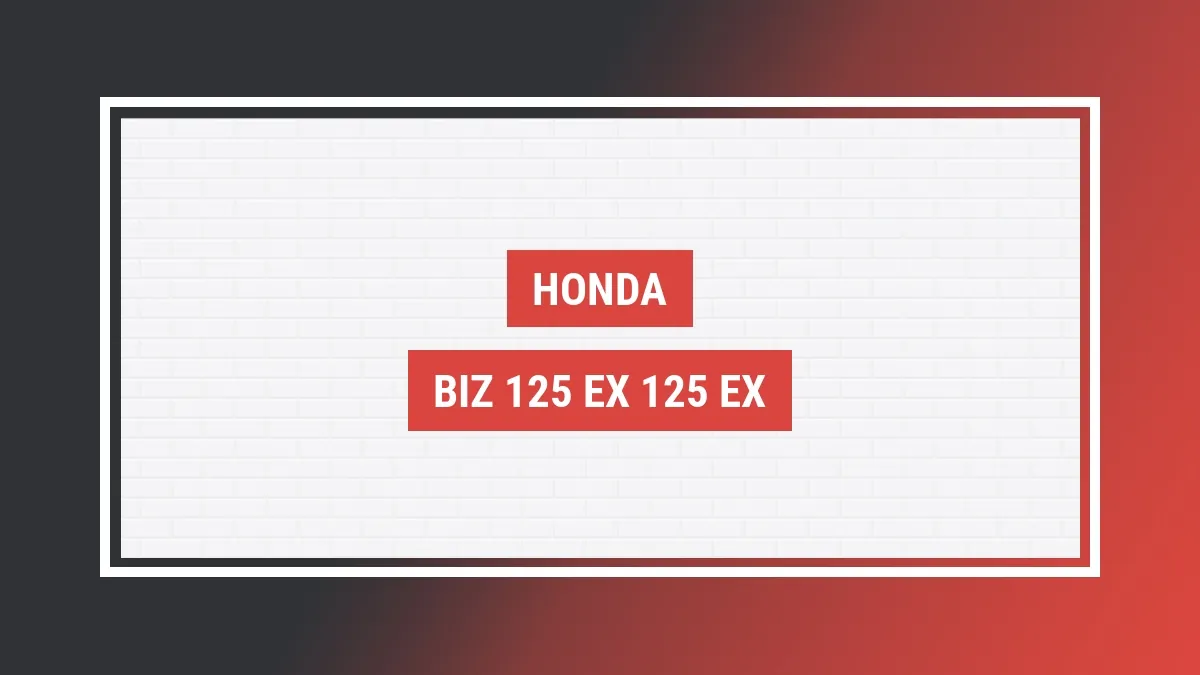Imagem ilustrativa modelo Biz 125 Ex 125 Ex Honda