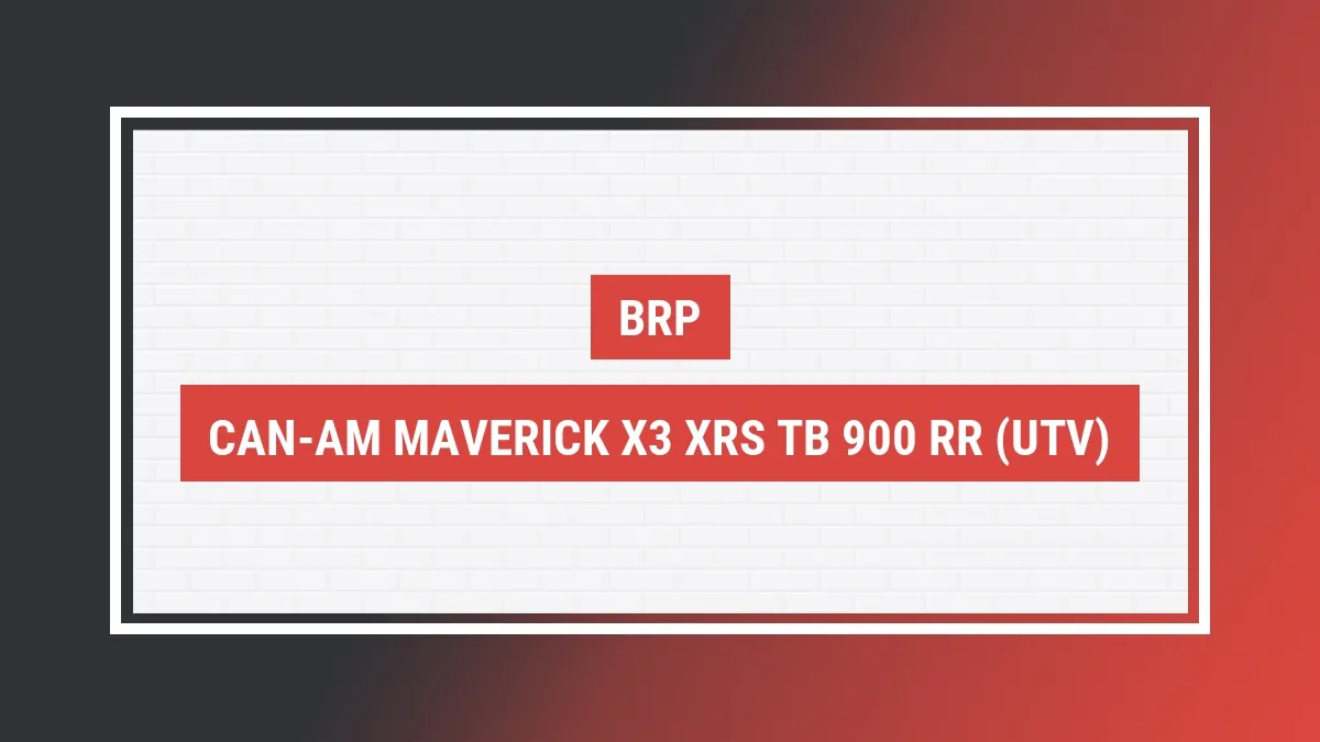 Imagem ilustrativa modelo Can-am Maverick X3 Xrs Tb 900 Rr (utv) Brp