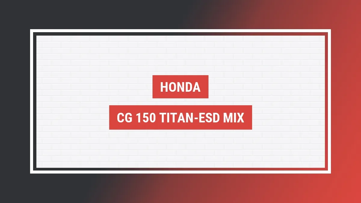 Imagem ilustrativa modelo Cg 150 Titan-esd Mix Honda
