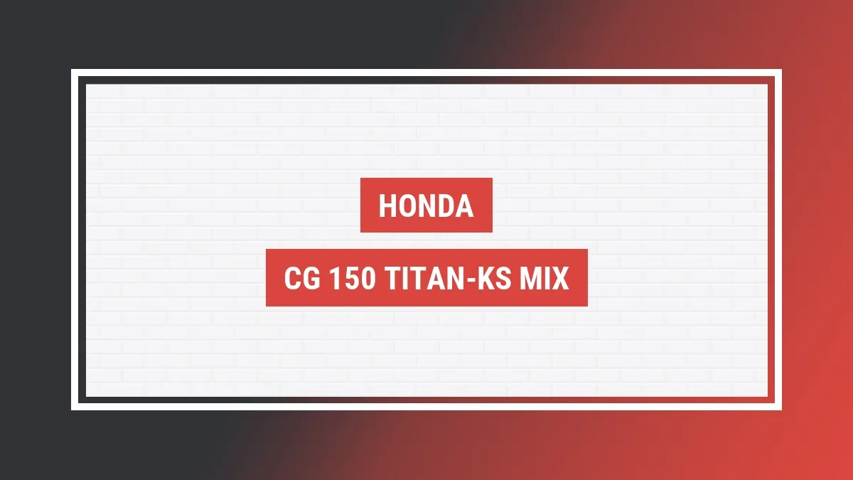 Imagem ilustrativa modelo Cg 150 Titan-ks Mix Honda