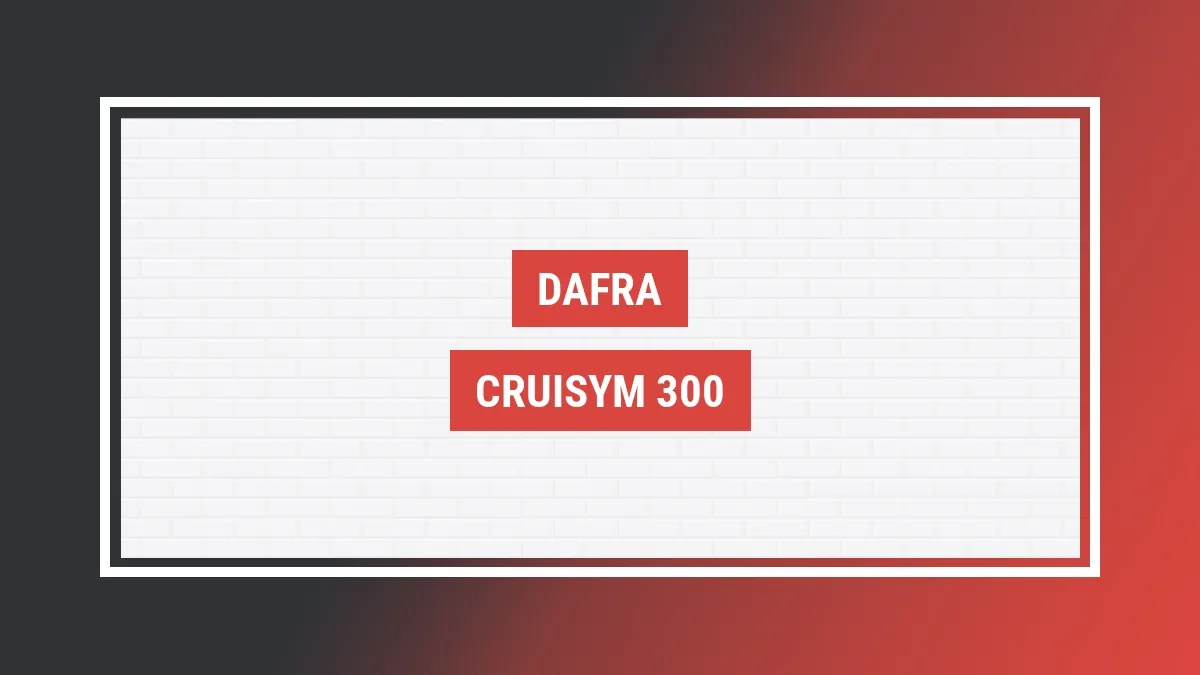 Imagem ilustrativa modelo Cruisym 300 Dafra