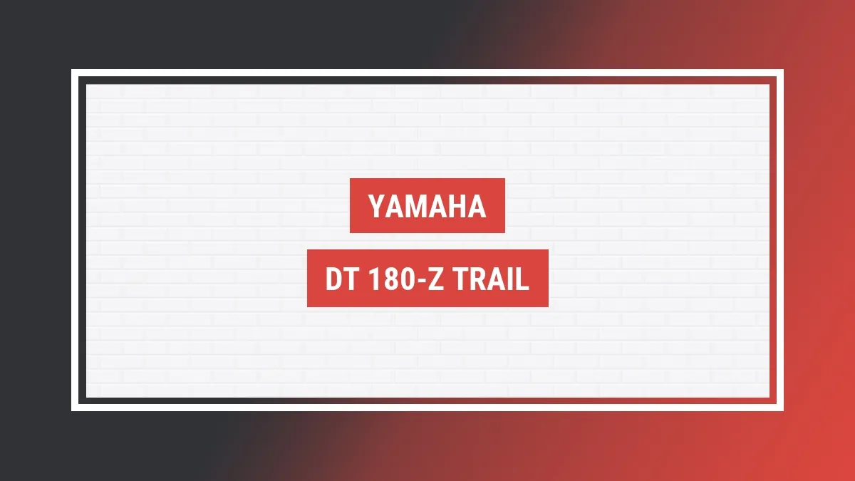 Imagem ilustrativa modelo Dt 180-z Trail Yamaha