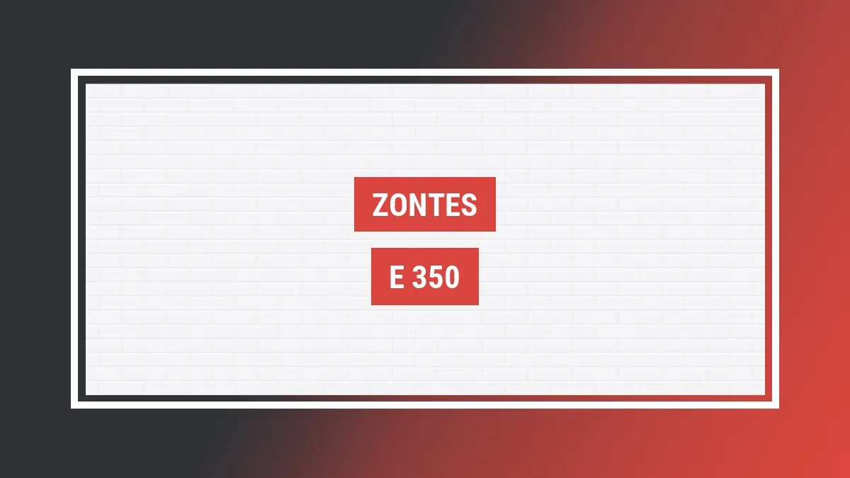 Imagem ilustrativa modelo E 350 Zontes