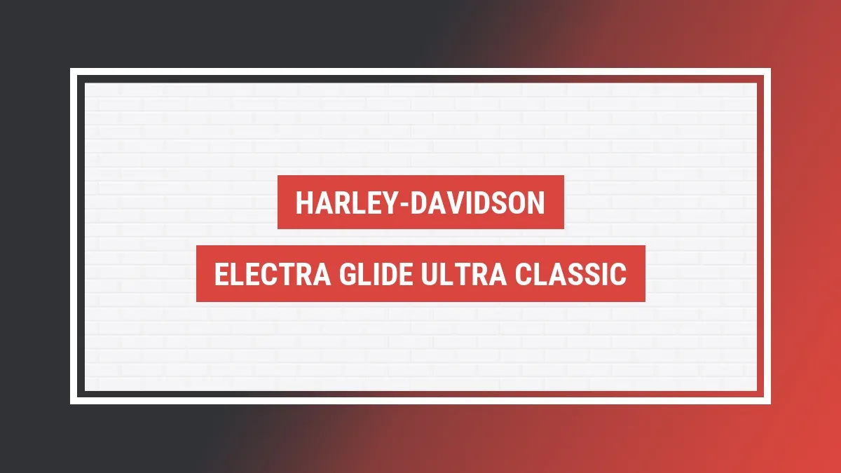 Imagem ilustrativa modelo Electra Glide Ultra Classic Harley-davidson