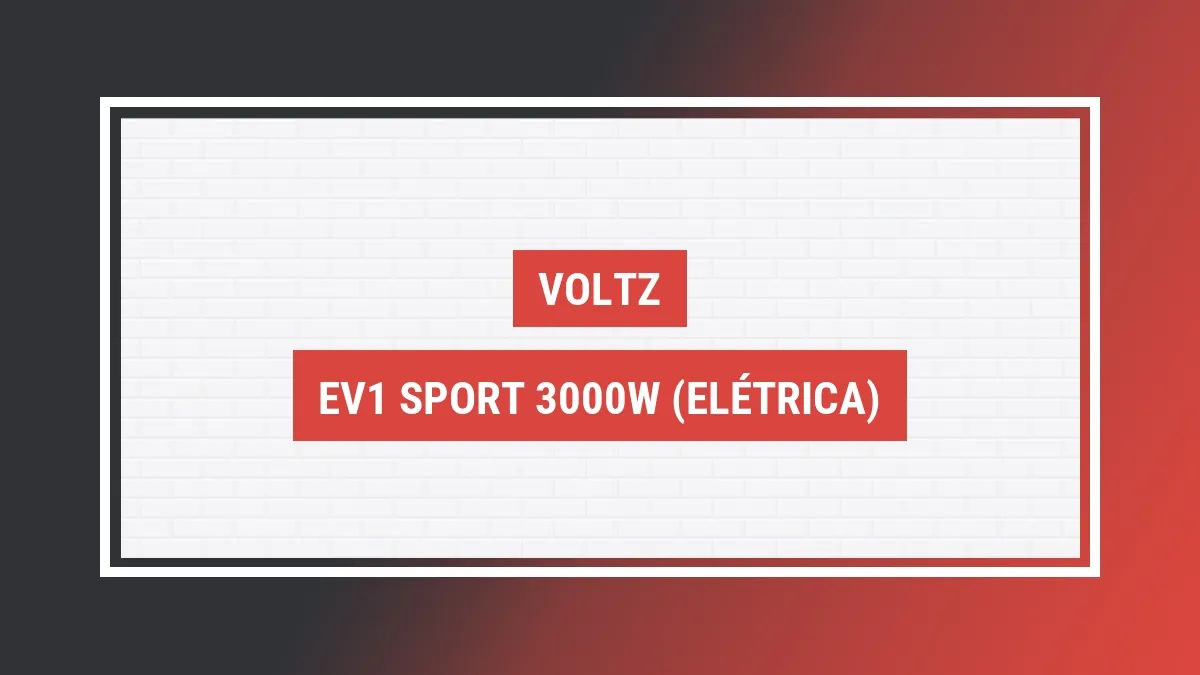 Imagem ilustrativa modelo Ev1 Sport 3000w (elétrica) Voltz