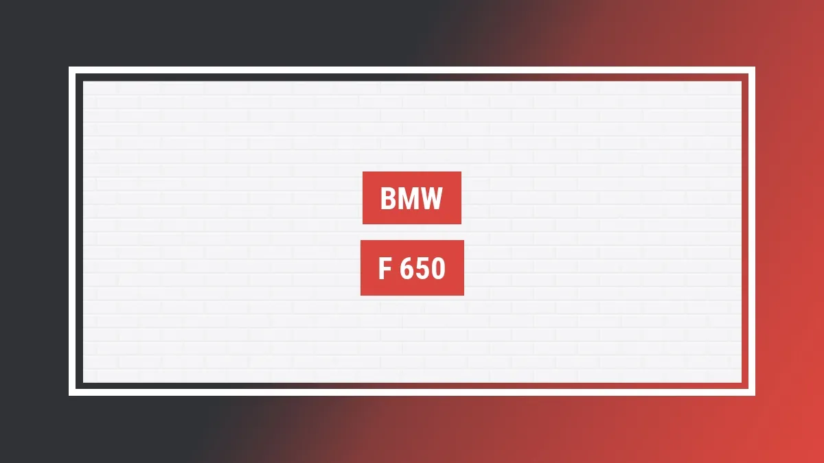 Imagem ilustrativa modelo F 650 Bmw