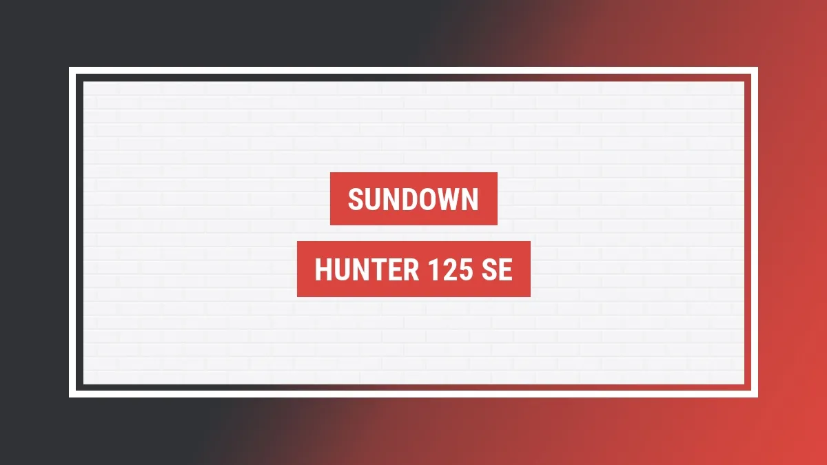 Imagem ilustrativa modelo Hunter 125 Se Sundown