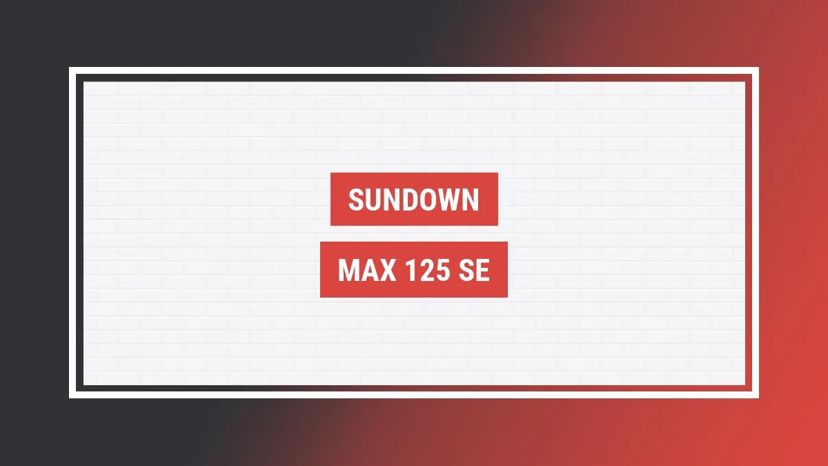 Imagem ilustrativa modelo Max 125 Se Sundown