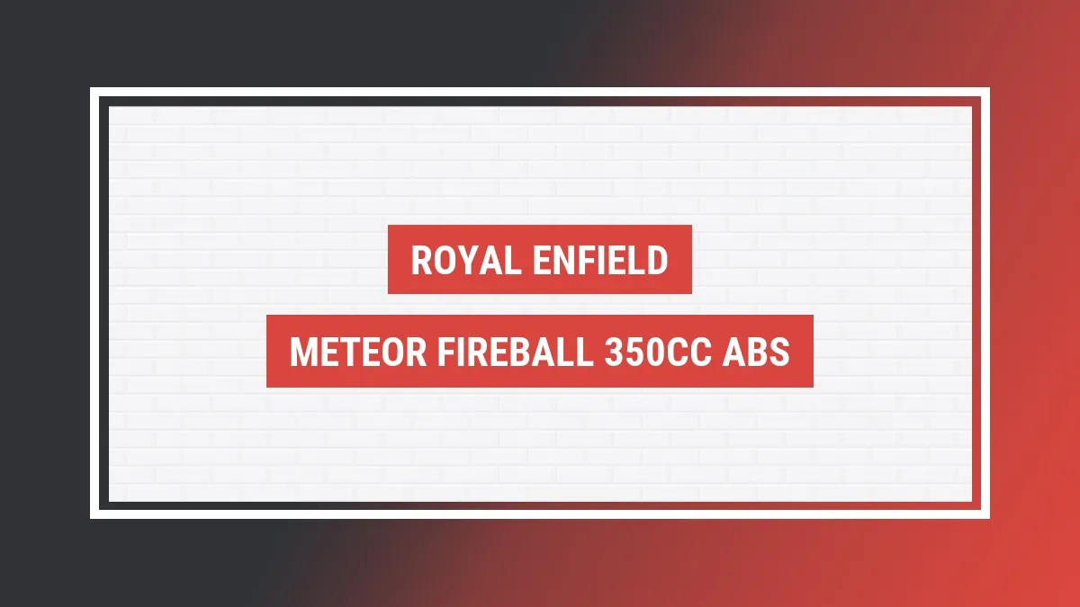 Imagem ilustrativa modelo Meteor Fireball 350cc Abs Royal Enfield
