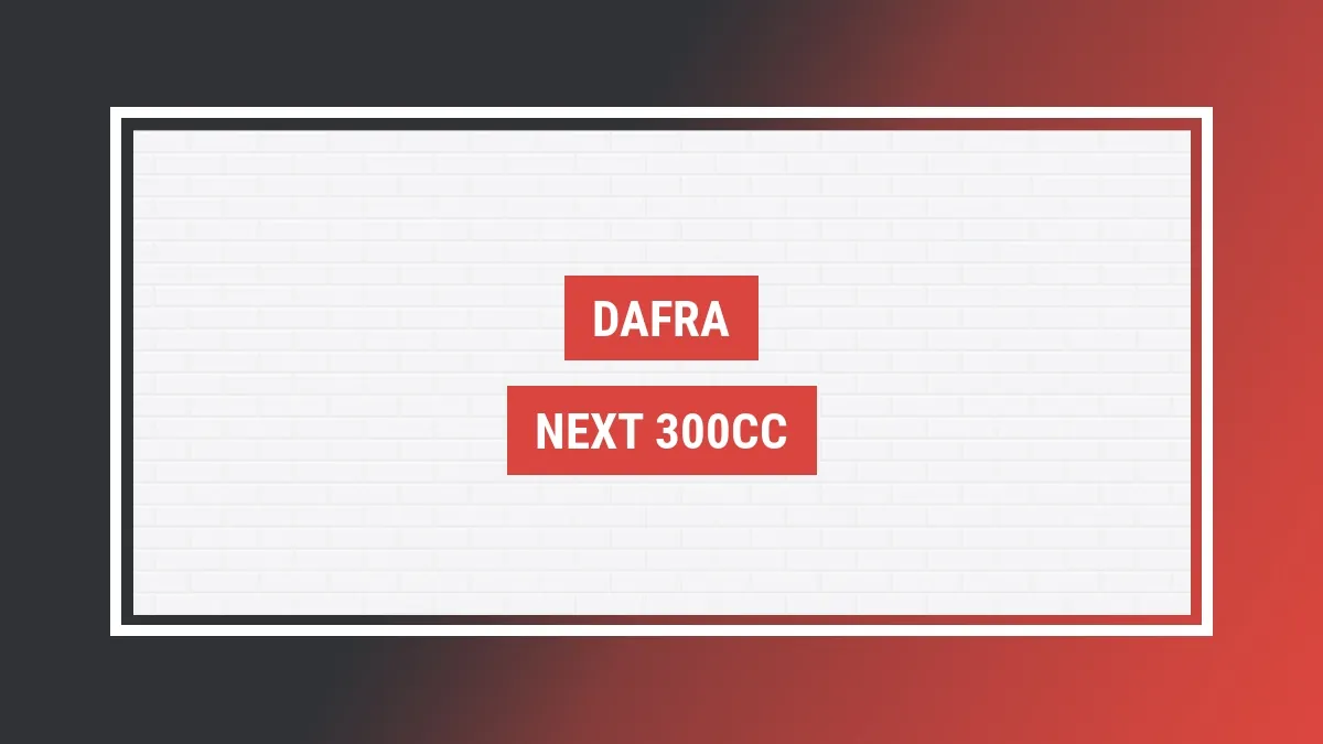 Imagem ilustrativa modelo Next 300cc Dafra