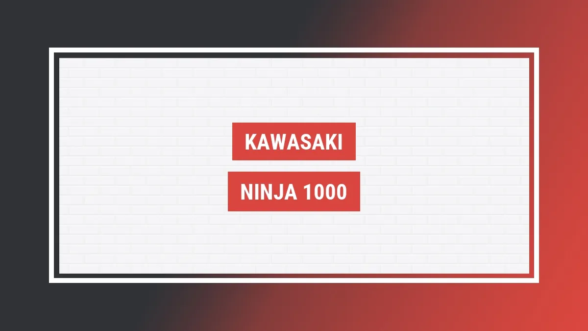 Imagem ilustrativa modelo Ninja 1000 Kawasaki