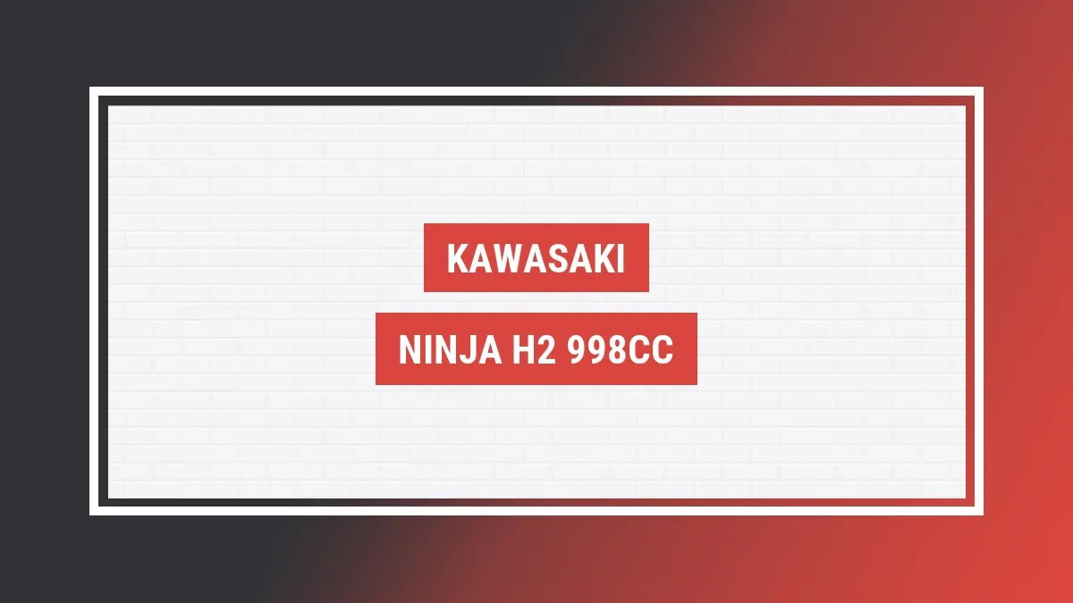 Imagem ilustrativa modelo Ninja H2 998cc Kawasaki