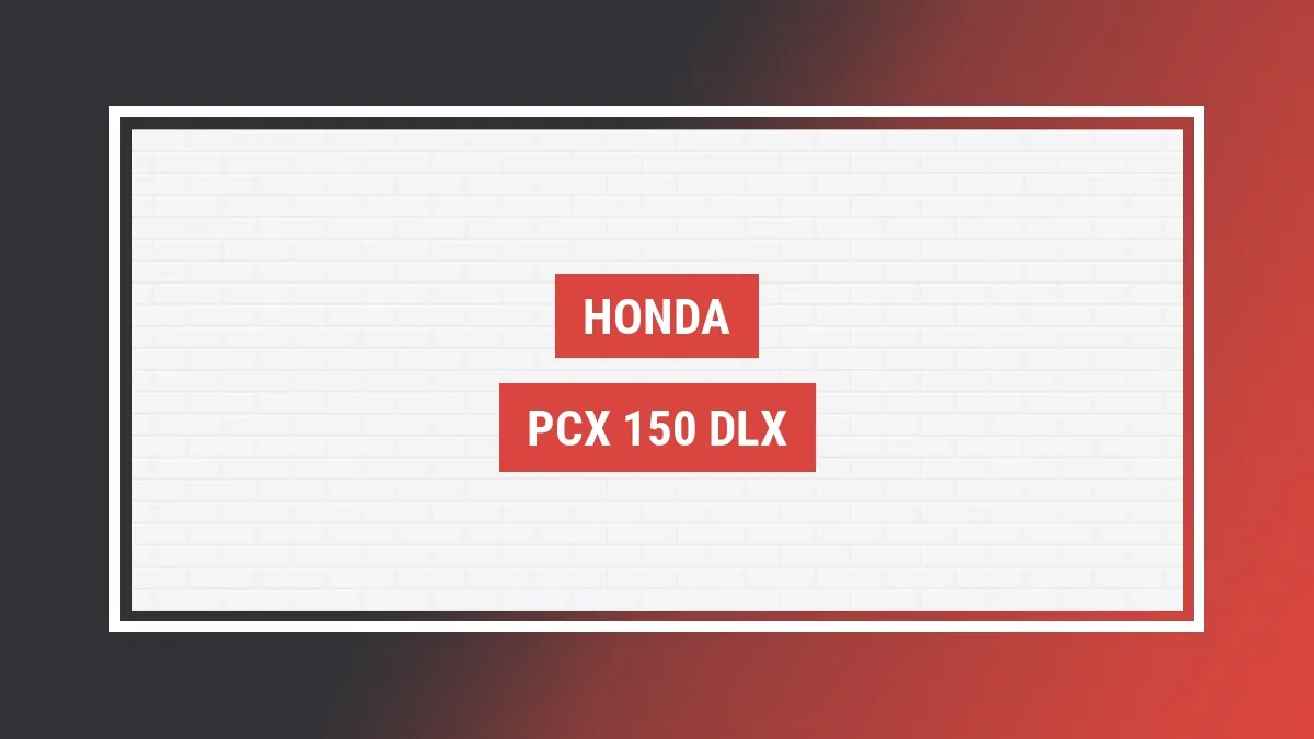 Imagem ilustrativa modelo Pcx 150 dlx Honda